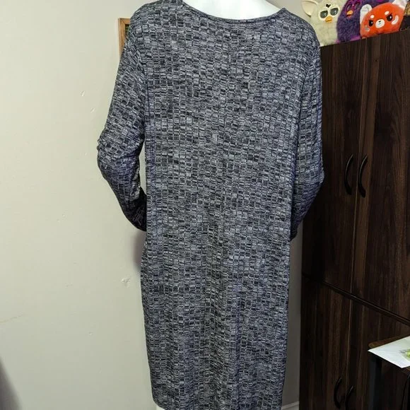 Maurices Soft Dark Grey Sweater Dress 0 EUC - Picture 5 of 5